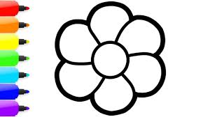 Flowers To Color Google Search Simple Flower Drawing Drawing For Kids Flower Drawing For Kids So grab your reference image and draw it with a pencil.