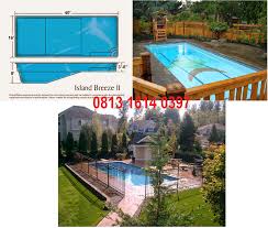 Kolam Renang Fiberglass Type Island Breeze Island Outdoor Decor Outdoor