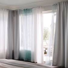 Ikea Teresia Sheer Curtains 1 Pair White Or Turquoise For Fairy Light Curtains Ikea Curtains Mid Century Modern Interiors