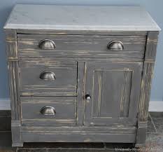 Vintage Marble Topped Washstand Grey Distressed Furniture Gray Distressed Furniture Distressed Furniture