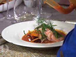 Karottenreduktion Mit Gemuseeinlage Und Lachs Rezept Rezept Perfektes Dinner Rezepte Das Perfekte Dinner Dinner