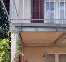 Metall Werk Zurich Ag Balkonanbau Und Terrasse Fur Einfamilienhaus Balkonanbau Balkon Gelander Design Terrassen Gelander