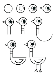 Simple Drawings For Kids Step By Step Kid Drawings Step By Step Easy Easy Drawings Easy Animal Drawings Drawing For Kids