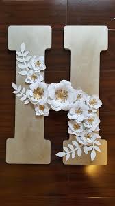 Paper Flower Letter Paper Flower Letters Flower Letters Diy Paper Flower Decor
