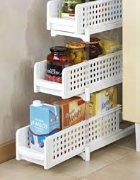 Nischenregal 3 Faecher Ausziehbar Nischenwagen Regal Haushaltsregal Kuechenregal Schmales Regal Nischenregal Regal