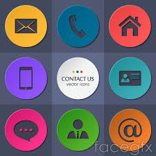 Round Contacts Icon Vector Contact Icons Vector Icon Vector Free