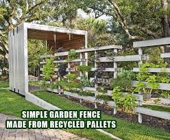 Zaun Aus Alten Paletten Garten Zaun Ideen Gartengestaltung Ideen Und Garten