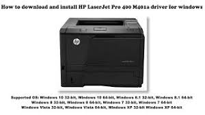 The full solution software includes everything you need to install your hp printer. Hp Laserjet Pro 400 Printer M401a Driver Downloads