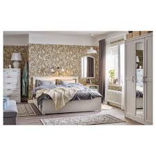 Songesand Bed Frame With 2 Storage Boxes Brown Full Double Ikea Ikea Bed Frames Bedroom Design Bedroom Furniture