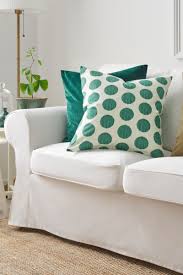 Asatilda Kissenbezug Natur Dunkelgrun Punkte 50x50 Cm Ikea Deutschland Kissenbezug Grosse Kissen Ikea Ideen