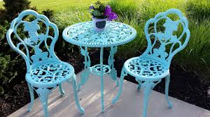 Bistro Set Makeover Painting Patio Furniture Patio Decor Outdoor Patio Decor
