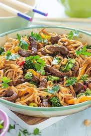 Teriyaki Reisnudeln Mit Rindfleisch Broccoli Ein Schnelles Rezept Teriyaki Rindfleisch Asiatisch Reisnudeln Rindfleisch Asiatische Rezepte