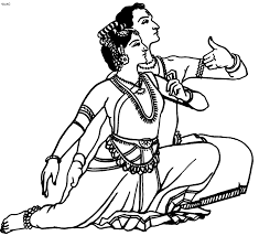Kuchipudi Coloring Pages Indian Classical Kuchipudi Coloring Page Kuchipudi Coloring Book Dancers Art Dancing Drawings Dance Coloring Pages