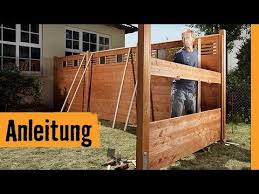 Sichtschutz Bauen Mit Zaunsystem Hornbach Meisterschmiede Youtube Zaun Sichtschutz Sichtschutzwande