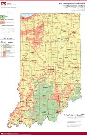 Map Of Indiana Showing Liquefaction Potential Of Surficial Materials 2015 Indiana Geological Water Survey