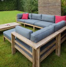 Dark Teak Outdoor Sectional Arizona Patio Furniture Home Couture Miami Teak Patio Furniture Deck Couch Grey Sofa Set