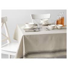 Vardagen Tischdecke Beige 145x240 Cm Ikea Deutschland Table Cloth Ikea Vardagen Ikea