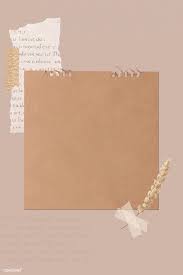 Download Premium Vector Of Ripped Newspaper And Flower Stem On Old Brown Perencanaan Seni Buku Kartu