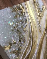 Iridescent Geode Wall Decor By Carrieaf Diy Resin Art Resin Art Painting Resin Art