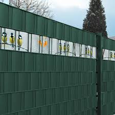 Tiermotiv Kohlmeisen Als Winterliche Zaun Dekoration Pvc Sichtschutz Kohlmeise Hintergrund Farbe