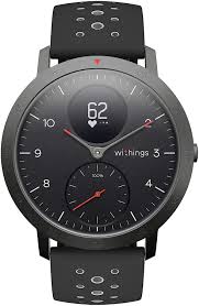 Withings steel hr sport is a hybrid smartwatch, black, 40mm. Amazon Com Withings Steel Hr Sport Hybrid Smartwatch 40mm Activity Sleep Fitness And Heart Rate Tracker With Connected Gps Smart Notifications Water Resistant With 25 Day Battery Life Sports Outdoors