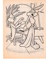 Looney Tunes Bugs N Honey Bunny Looney Tunes Cartoons Coloring Pages Looney Tunes