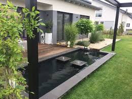 Pool Moderner Teich Loxone Smart Home Wasser Im Garten Led Ideen Fur Lich Poolimgartenideen Pool Moderner Modern Pond Backyard Landscaping Pool Designs