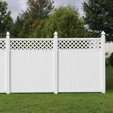 Veranda Lewiston 6 Ft H X 6 Ft W White Vinyl Lattice Top Fence Panel 128011 Gitterzaun Vorgarten Zaun Ideen Hinterhof Privatsphare