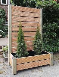 Sichtschutzzaun Blumenkasten Blumenkubel Windschutz Holz Pflanzkubel Neu Sichtschutzzaun Sichtschutz Garten Holz Pflanzkubel