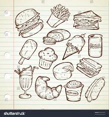 Set Of Hand Drawn Junk Food Doodles Sponsored Ad Drawn Hand Set Doodles In 2020 Food Doodles Easy Drawings Food Drawing Easy
