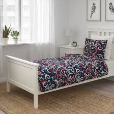 Kratten Duvet Cover And Pillowcase S Dark Gray Multicolor Twin Ikea Duvet Covers Ikea Pillow Cases