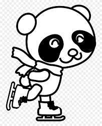It resembles a bear a lot and is one of the shyest animals too. Medium Image Christmas Panda Coloring Pages Clipart 329175 Pinclipart