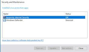 Is It Alright To Run Both Windows Defender S And Kaspersky Microsoft Community