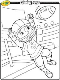 Free printable football player coloring pages for kids! Sports Free Coloring Pages Crayola Com
