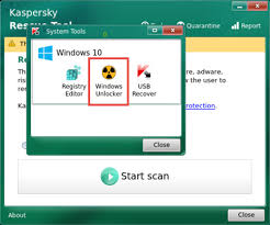 Windows Unlocker Tool In Kaspersky Rescue Disk 18