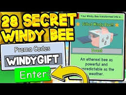Available, working & new roblox bee swarm simulator codes of 2021. All 28 Secret Gifted Windy Bee Update Codes In Bee Swarm Simulator Best Bee Roblox Youtube Bee Swarm Roblox Coding