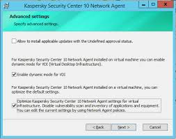 Recommendations For Installation Of Kaspersky Network Agent 10 And Kaspersky Light Agent 4 0 On The Golden Image Used By Virtual Desktop Infrastructure