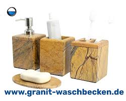 4 Teilige Bad Accessoire Set Aus Naturstein Besteht Aus Seifenspender Zahnburstenhalter Becher Naturstein Waschbecken Waschbecken Kaufen Bad Accessoires Set