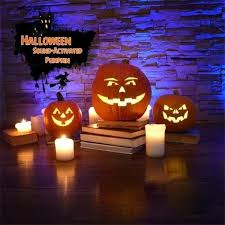 Talking Animated Pumpkin With Built In Projector Speaker Singing Pumpkins Animated Pumpkins Scary Halloween Decorations