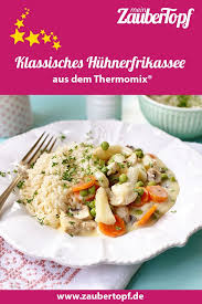 Klassisches Huhnerfrikassee Rezept Fur Den Thermomix Rezept Rezepte Huhner Frikassee Rezept Huhnerfrikassee