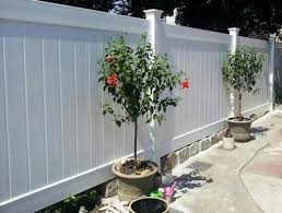 Veranda 6 Ft X 8 Ft White Linden Pro Privacy Fence Panel Kit Finish W Concrete Bricks Below Of Your C Fence Landscaping Privacy Fence Panels Fence Design