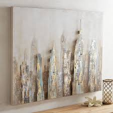 Metal City Skyline Art Pier 1 Imports Pier One Wall Art Canvas Painting Wall Art Canvas Painting