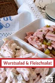 German Meat Salad Comes In Two Types One With Mayo And One Without Check It Out At Http Www Quick German Recipes Com Wurstsa German Meat Recipes Meat Salad