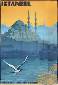 Original Vintage 1920s Istanbul Travel Poster Turkey Vintage Travel Posters Travel Posters Istanbul Travel