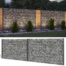 Gabione Steinkorb Sichtschutz 1630mm Anthrazit Steinzaun Gabionenzaun Zaun In Garten Amp Terrasse Gartenzaune Amp Sichts Steinzaun Gabionenzaun Steinkorbe