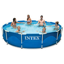 Intex 12ft X 30in Metal Frame Pool Set Only 99 99 Reg 180 Best Above Ground Pool Cool Swimming Pools Intex Swimming Pool