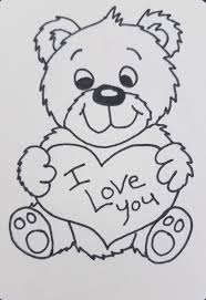 How To Draw A Teddy Bear With A Heart Easy Step By Step Art By Ro Teddy Drawing Teddy Bear Drawing Drawings