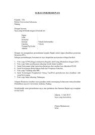 Contoh Surat Pengajuan Permohonan Surat Pendidikan Dasar Cv Kreatif