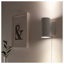 Nymane Wall Up Downlight White With Images Downlights Plug In Wall Lights Ikea Wall Lights