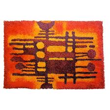 Danish Modern Van Guard Ege Rya Rug Rya Rug Wool Wall Hanging Rugs